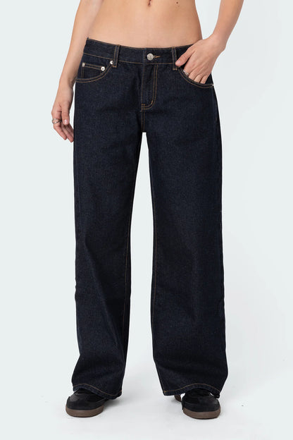 Petite Raelynn Washed Low Rise Jeans